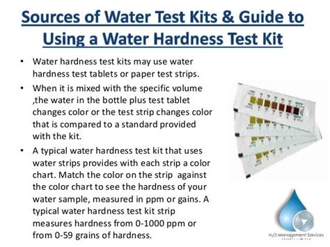 how to test your water for grains of hardness|grains per gallon water hardness.